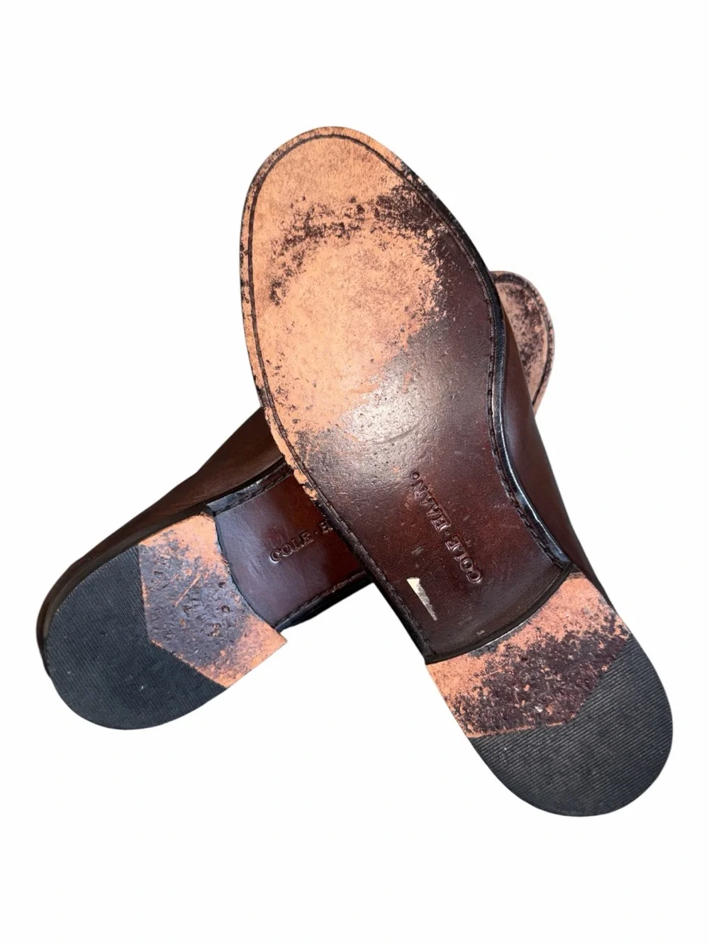 Cole Haan Brown Leather Horsebit Loafers